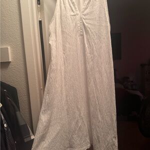 GAP Textured White dress